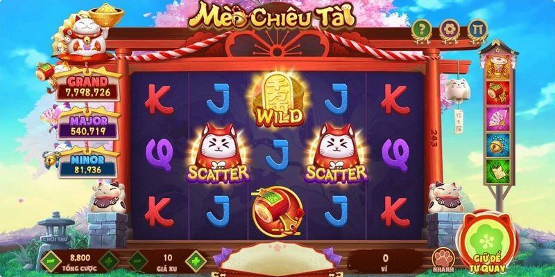 Kinh nghiệm chơi nổ hũ Mèo Chiêu Tài tại 555win